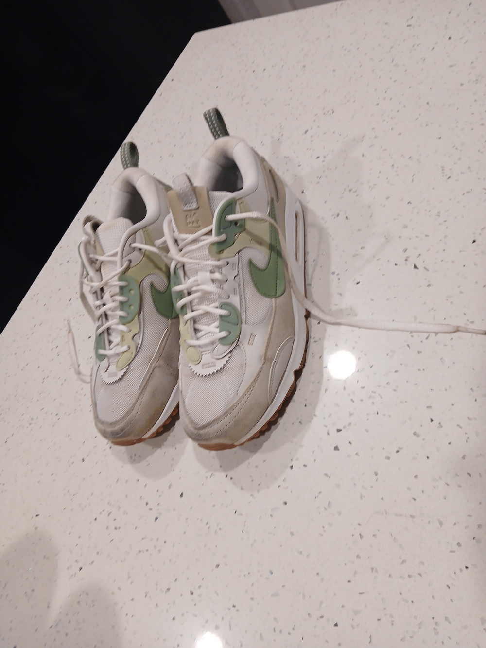 Size 9 - Nike Air Max 90 Futura White Olive Aura W